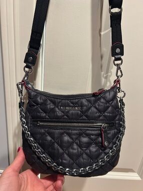 MZ Wallace Quilted Black Crossbody Bag “micro sienna” style